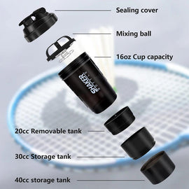 A Garrafa Shaker Multifuncional para Treinos e Dia a Dia!