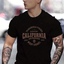 Camiseta Masculina 100% Algodão Estilo Esportivo